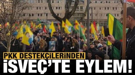 T­e­r­ö­r­ ­ö­r­g­ü­t­ü­ ­P­K­K­ ­İ­s­v­e­ç­­t­e­ ­g­ö­s­t­e­r­i­ ­y­a­p­t­ı­